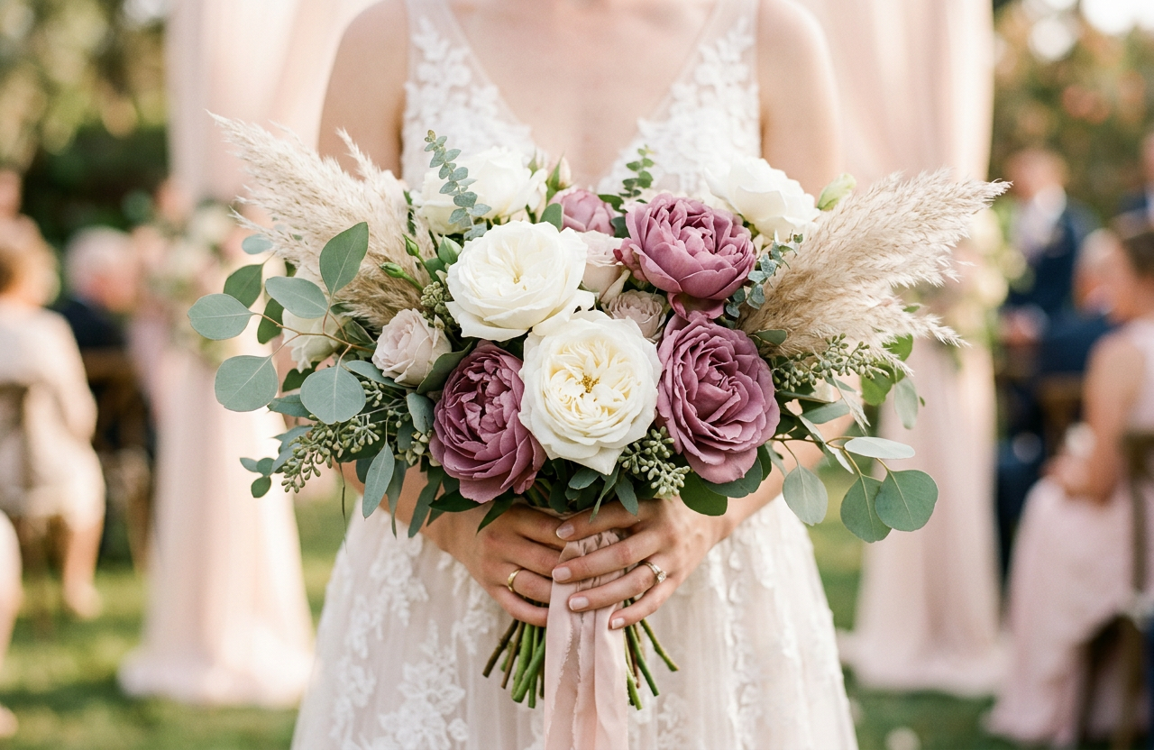 Bridal bouquet and wedding florals